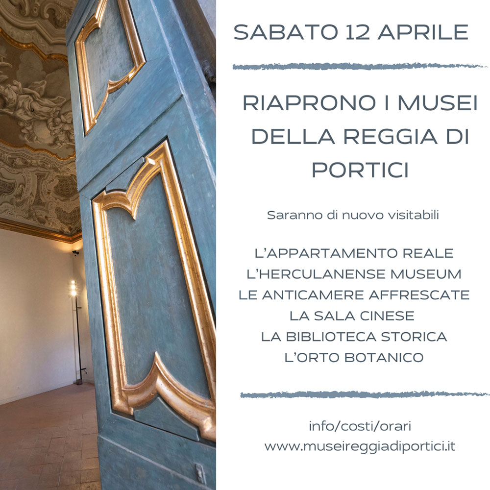 Riapertura dei Musei della Reggia di Portici